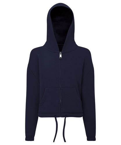 TriDri Tridri Kids Recycled Cropped Oversize Full Zip Hoodie TR61B - Navy - Customisable Hoodies