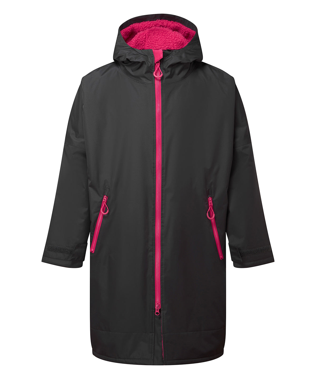 All Seasons Waterproof Changing Robe - TR800 - Charcoal Hot Pink - Customisable Robes