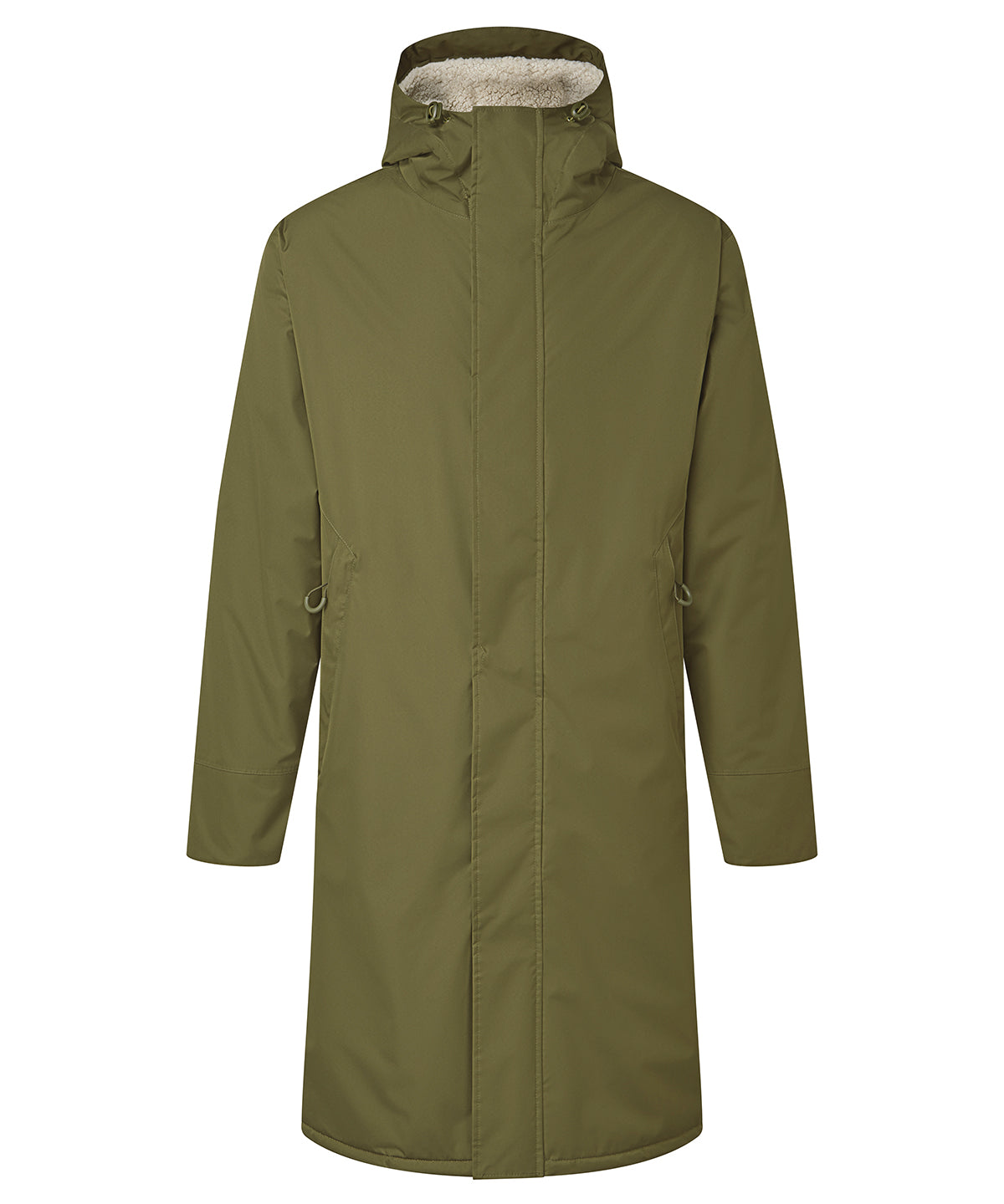 TriDri® Recycled all-seasons waterproof longline robe - TR801 - Olive Natural - Customisable Robes