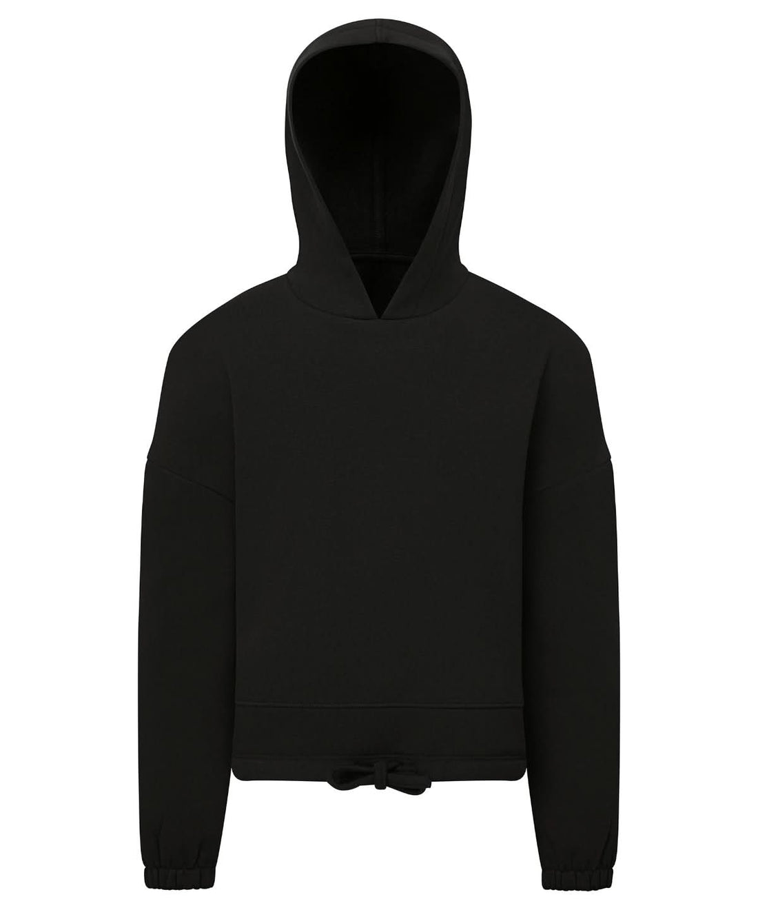 TriDri Tridri Kids Recycled Cropped Oversize Hoodie TR85B - Black - Customisable Hoodies