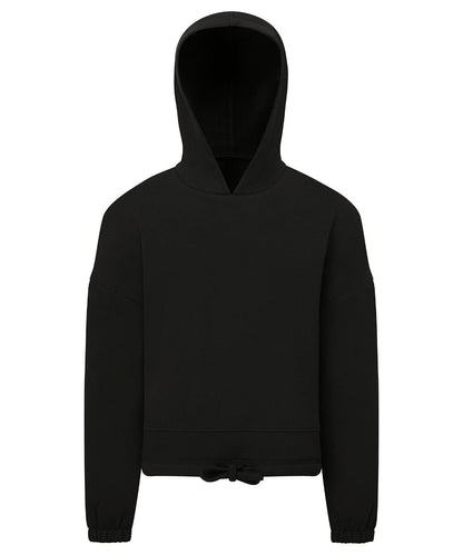 TriDri Tridri Kids Recycled Cropped Oversize Hoodie TR85B - Black - Customisable Hoodies