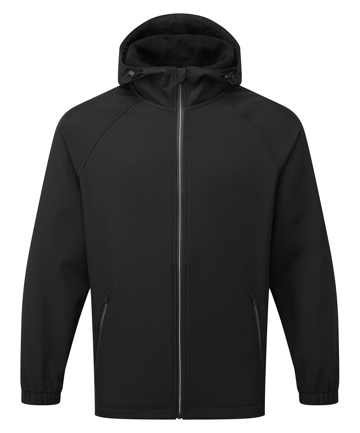 Hooded 2 layer softshell jacket - TS009 - Black S - Customisable Softshell Jacket