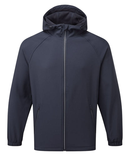 2786 Hooded 2 layer softshell jacket TS009 - Navy - Customisable Softshell Jacket