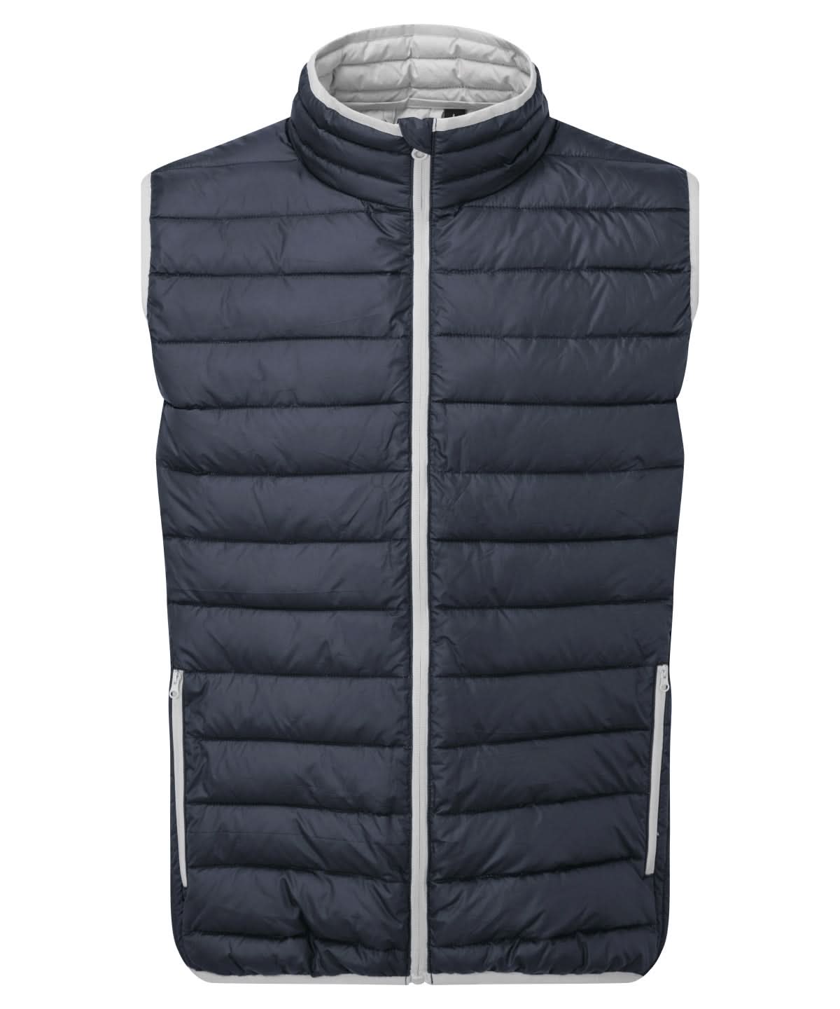2786 Traverse padded gilet TS040 - Navy Light Grey - Customisable Bodywarmers