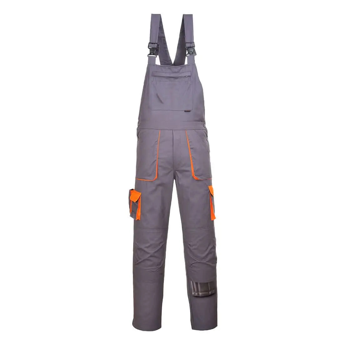 Texo Contrast Bib And Brace Tx12 - Grey - Customisable Bib &amp; Braces