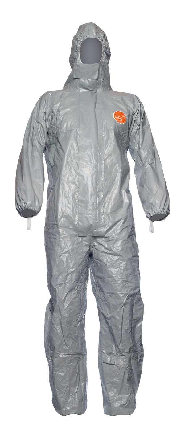 Tychem2000 Tychemæ F Hooded Disposable Coverall Tyfbs - Grey - Customisable Coveralls