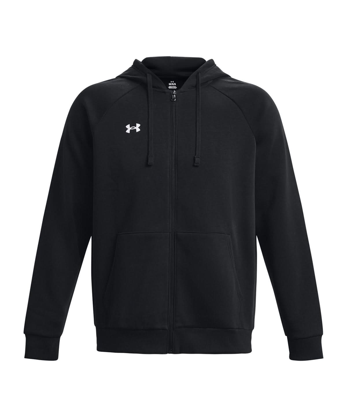 Under Armour Rival Fleece Full Zip Hoodie UA041 - Black - Customisable Hoodies
