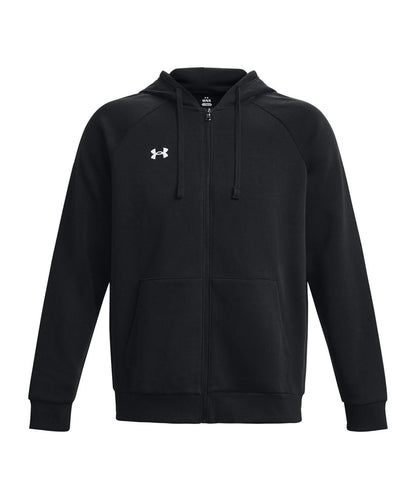 Under Armour Rival Fleece Full Zip Hoodie UA041 - Black - Customisable Hoodies