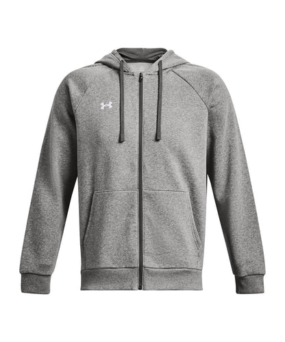 Under Armour Rival Fleece Full Zip Hoodie UA041 - Castle Rock light Heather - Customisable Hoodies
