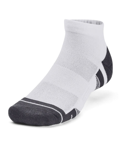 Under Armour Performance Tech 3 Pack Low Cut Socks UA045 - White - Customisable Socks
