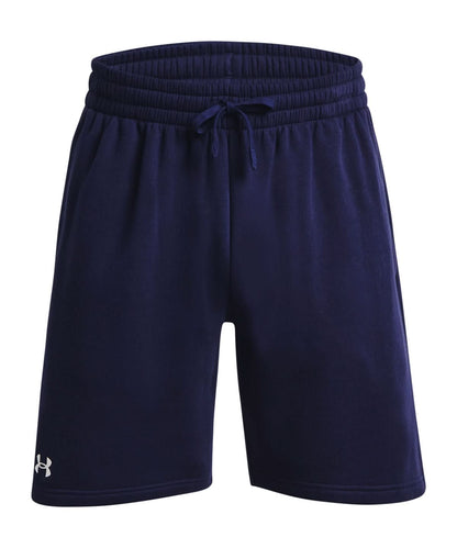 Under Armour Rival Fleece Shorts UA050 - Midnight Navy White - Customisable Shorts