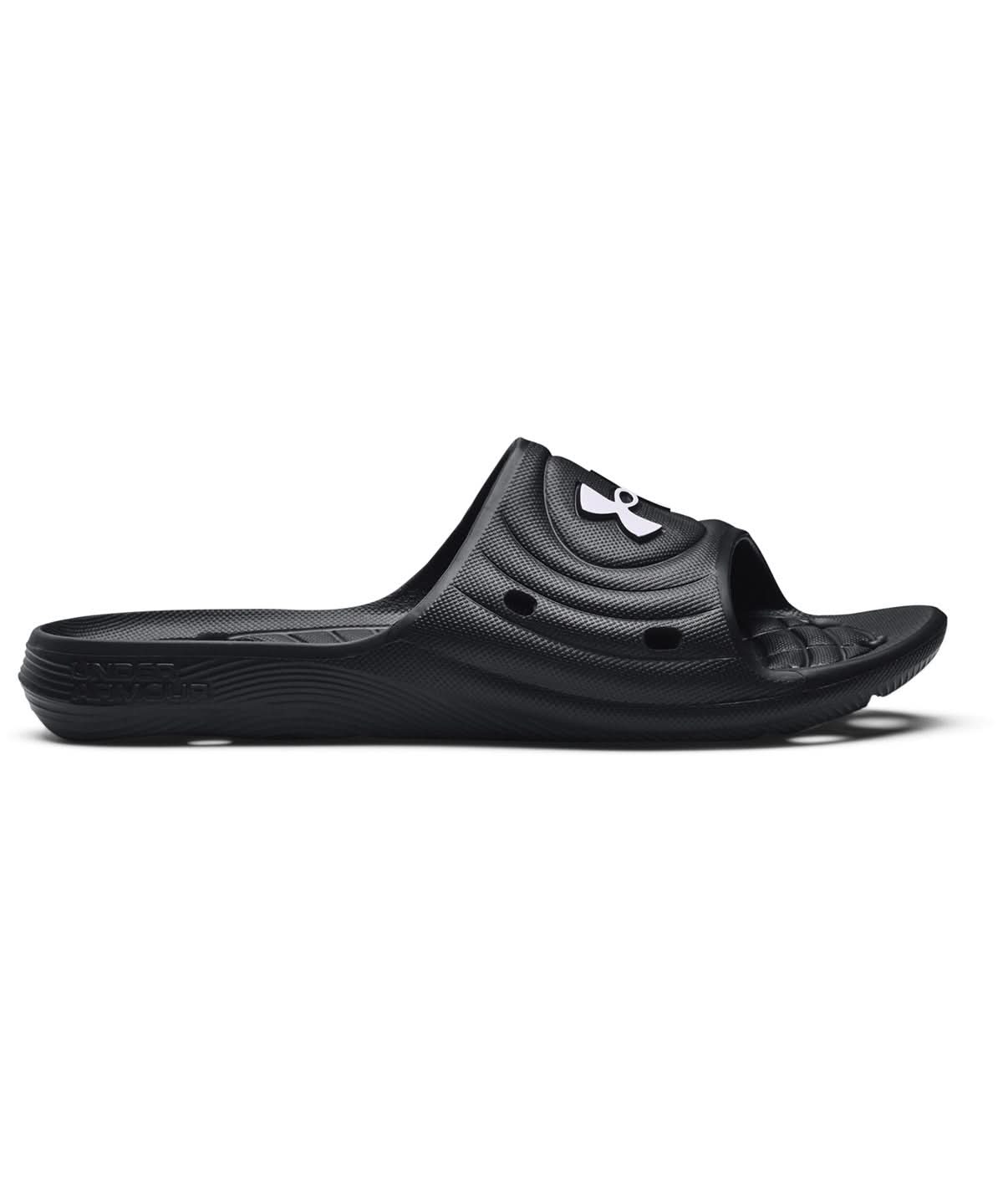 Under Armour Locker Iv Slides UA054 - Black Black white UK 8 - Customisable Slippers