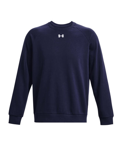 Under Armour Rival Fleece Crew UA059 - Midnight Navy White - Customisable Sweatshirts