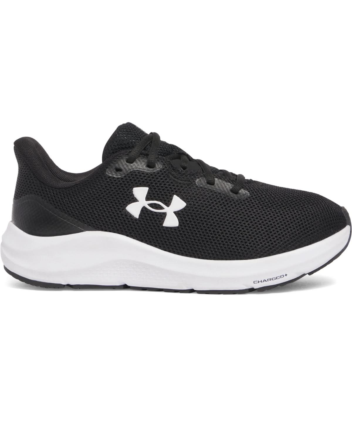 Under Armour Charged Pursuit 4 Trainers UA065 - Black White - Customisable Trainers
