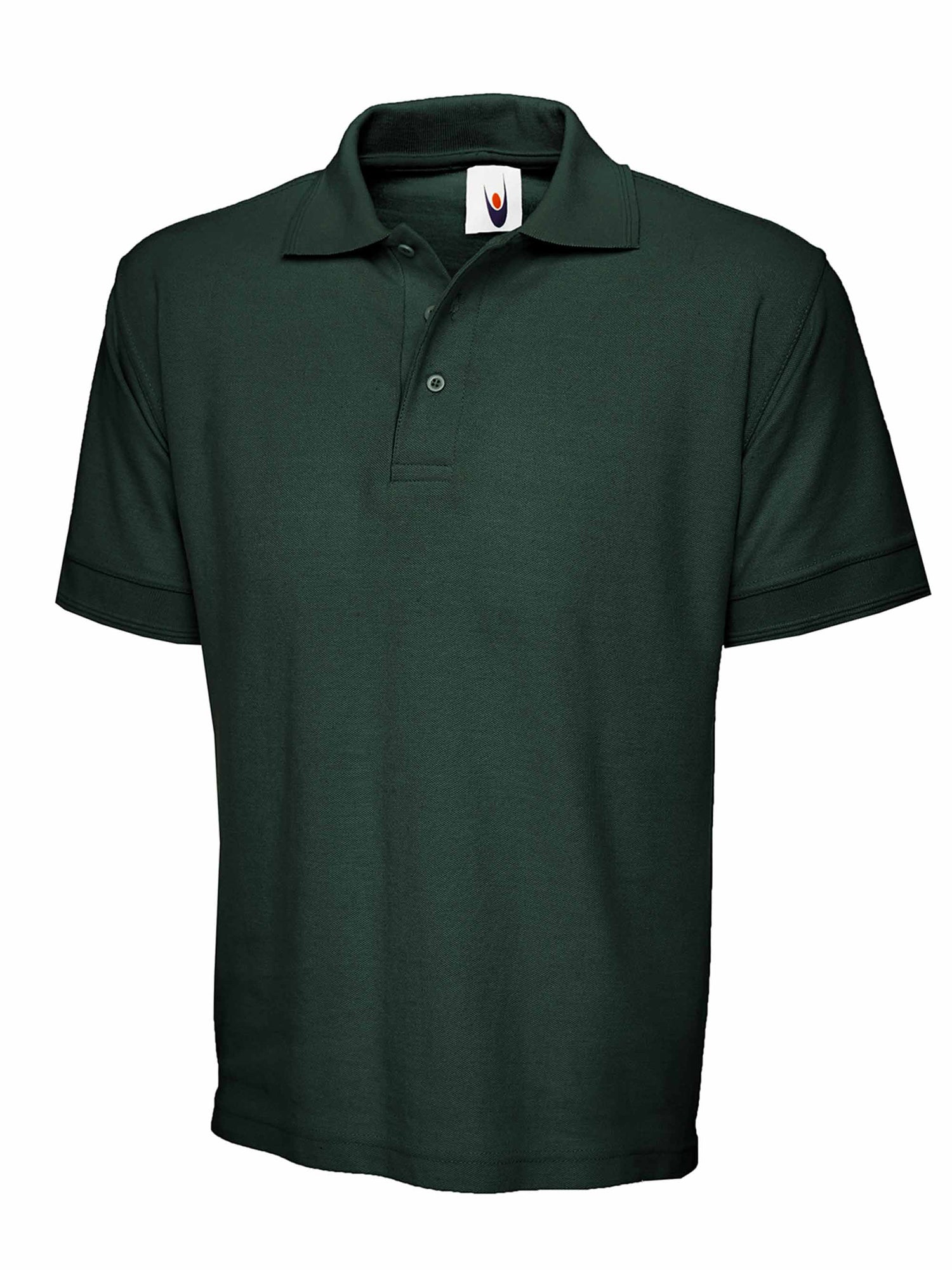 Heavyweight Cotton Poloshirt - UC104 - Bottle Green - Customisable Polos