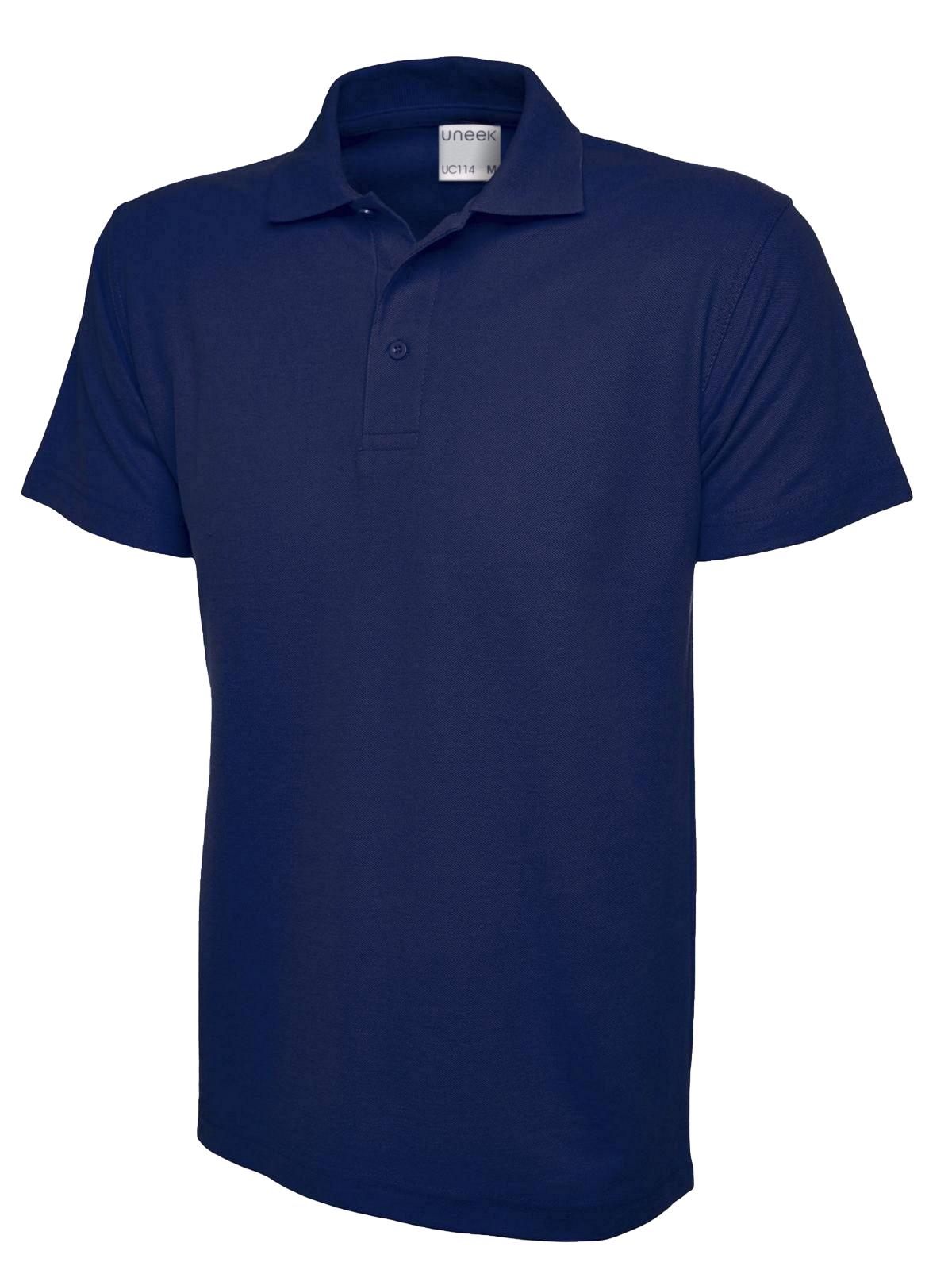 Mens Active Cotton Poloshirt - UC114 - French Navy - Customisable Polos