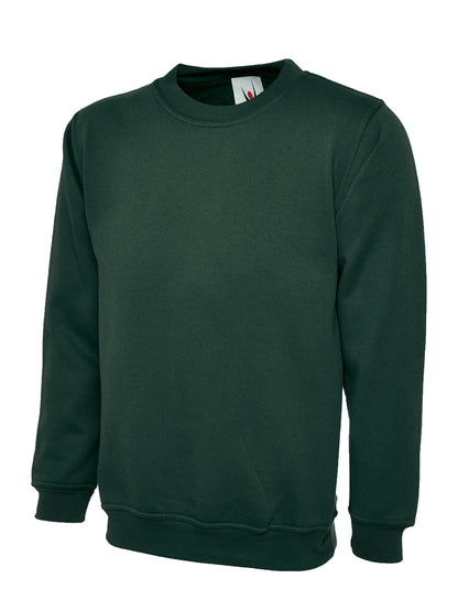 Childrens Classic Sweatshirt - UC202 - Bottle Green - Customisable Sweatshirts