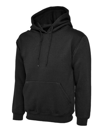 Heavyweight Hooded Sweatshirt - UC501 - Black - Customisable Sweatshirts
