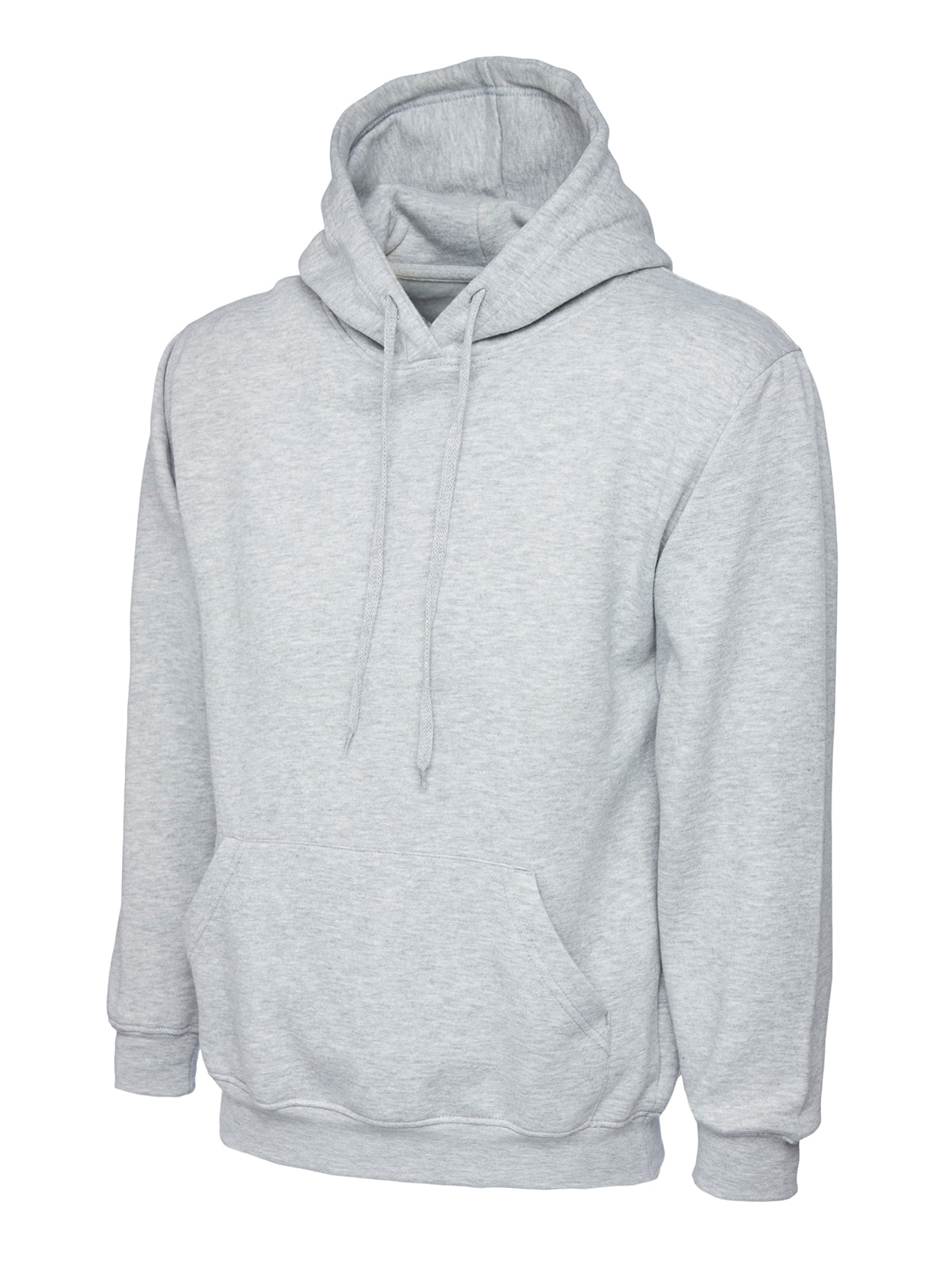 Heavyweight Hooded Sweatshirt - UC501 - Heather Grey - Customisable Sweatshirts