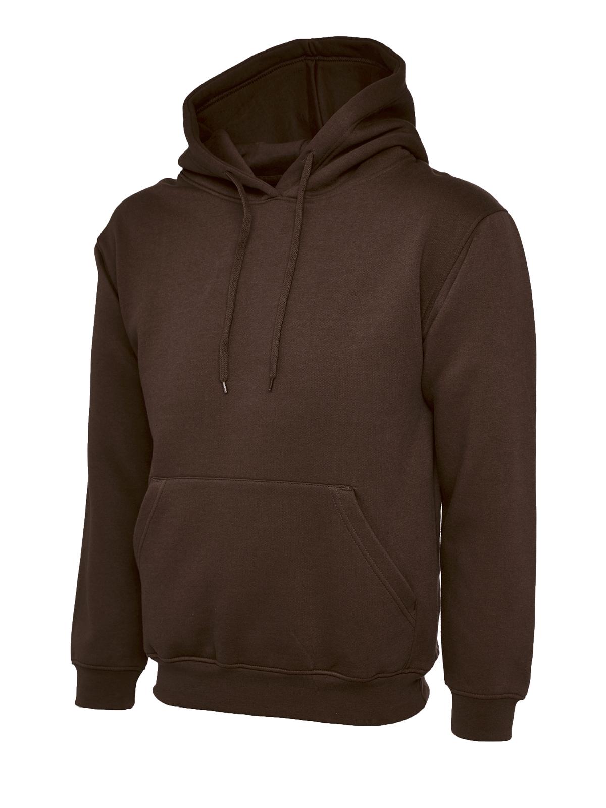 Classic Hooded Sweatshirt - UC502 - Brown - Customisable Sweatshirts