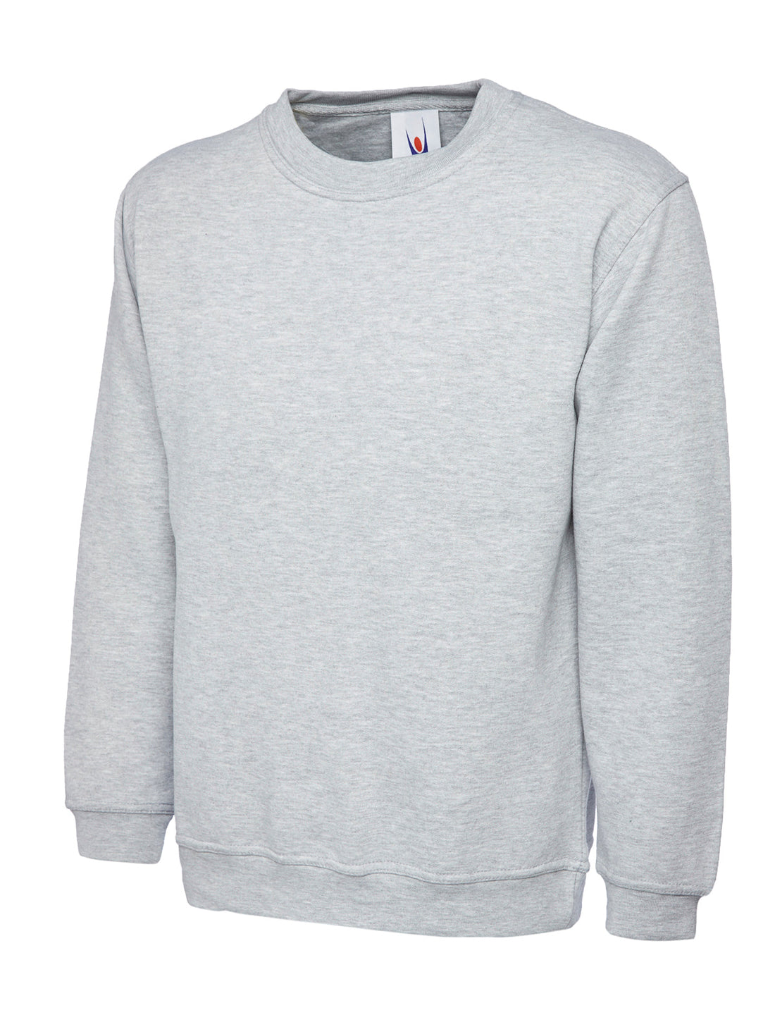 Ladies Deluxe Crew Neck Sweatshirt - UC211 - Heather Grey - Customisable Sweatshirts