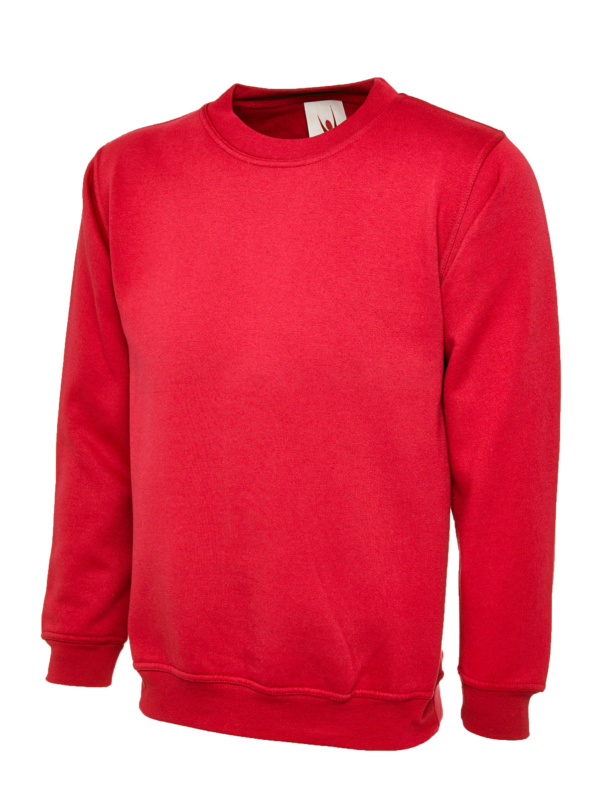 Ladies Deluxe Crew Neck Sweatshirt - UC211 - Red - Customisable Sweatshirts