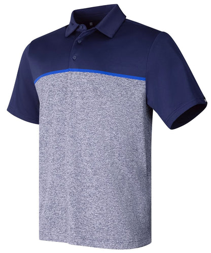 Under Armour Golf Playoff 30 Stripe Polo Lb Edge Lit UG003 - Midnight Navy Royal Midnight Navy - Customisable Polo Shirts