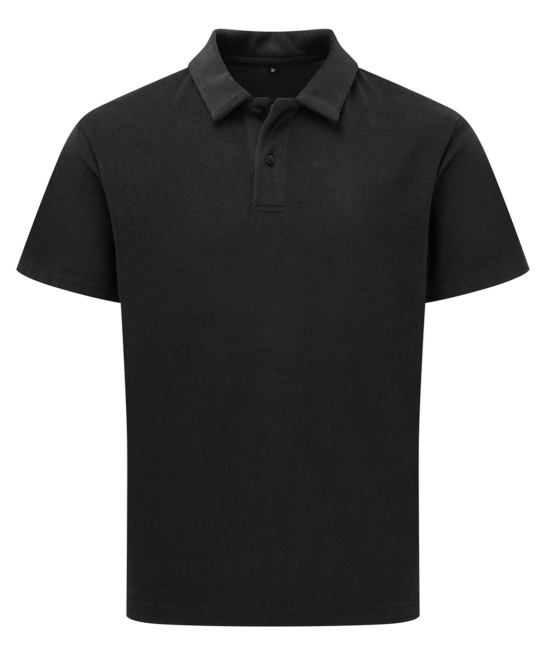 Men’s Terry polo - WB410 - Black - Customisable Polos
