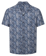 White/Navy Leaf