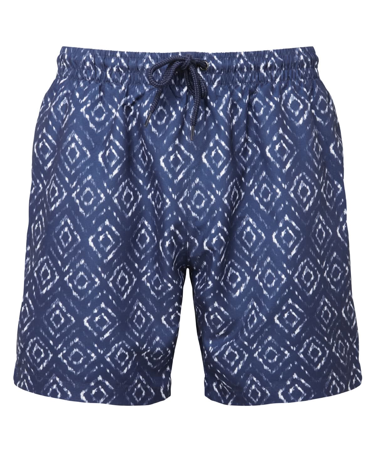 Wombat Mens Swim Shorts WB900 - Navy White Aztec - Customisable Shorts
