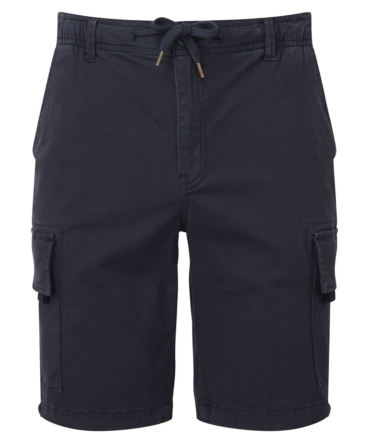 Wombat Mens Drawstring Cargo Utility Shorts WB903 - Navy - Customisable Shorts