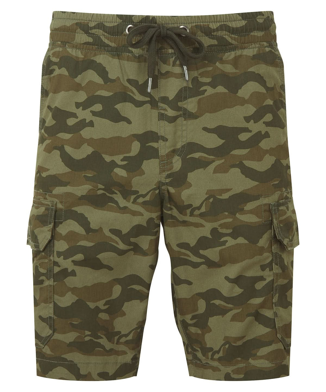Wombat Mens Camo Cargo Utility Shorts WB906 - Green - Customisable Shorts