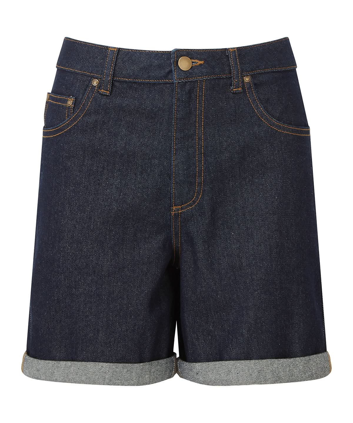 Wombat Womens Denim Shorts WB909 - Indigo Denim - Customisable Shorts