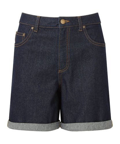 Wombat Womens Denim Shorts WB909 - Indigo Denim - Customisable Shorts