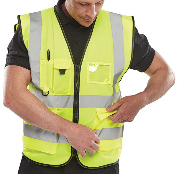 Hi Vis Executive Id Vest - WCENGEXEC - - Customisable Hi-Vis Vest