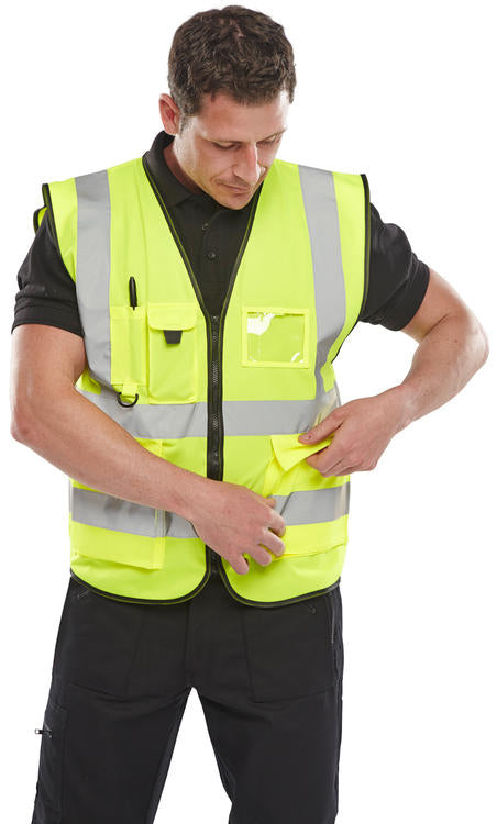 Hi Vis Executive Id Vest - WCENGEXEC - - Customisable Hi-Vis Vest