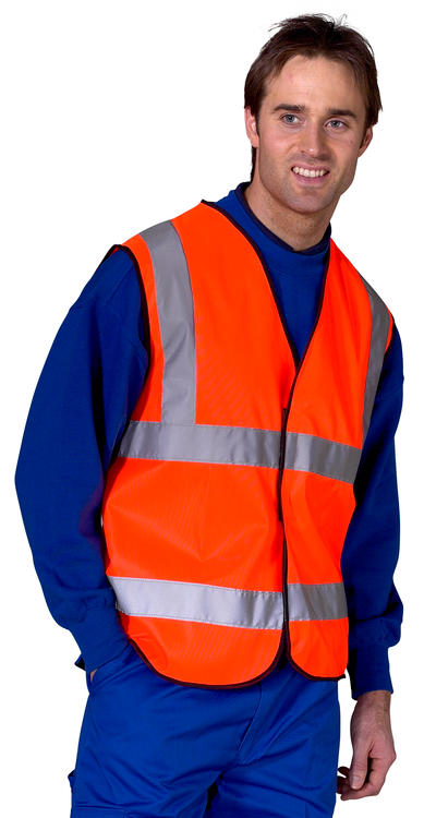Beeswift Logo Label Beeswift Hi Vis Vest Retail Packaged - BS063 - - Customisable Hi-Vis Vest
