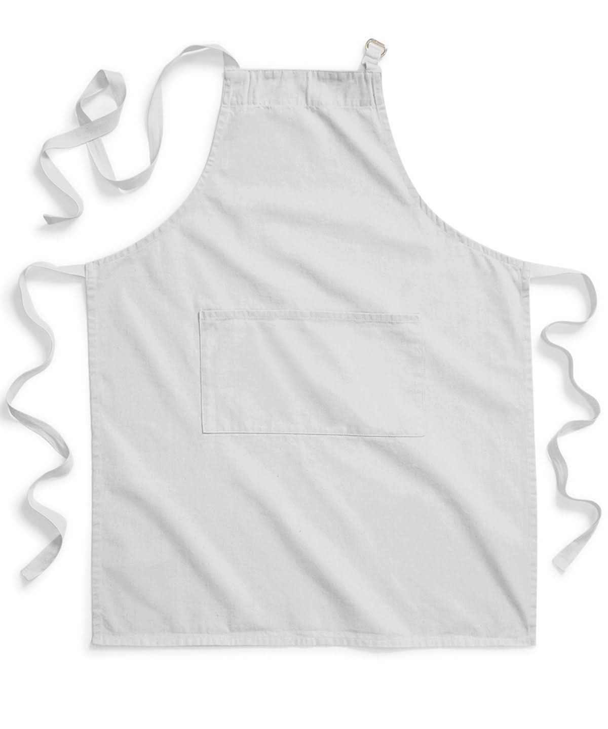Westford Mill Fairtrade cotton adult craft apron WM364 - - Customisable Apron