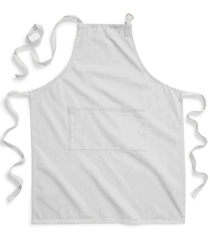Westford Mill Fairtrade cotton adult craft apron WM364 - - Customisable Apron