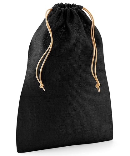 Westford Mill Jute Stuff Bag WM415 - - Customisable Bags
