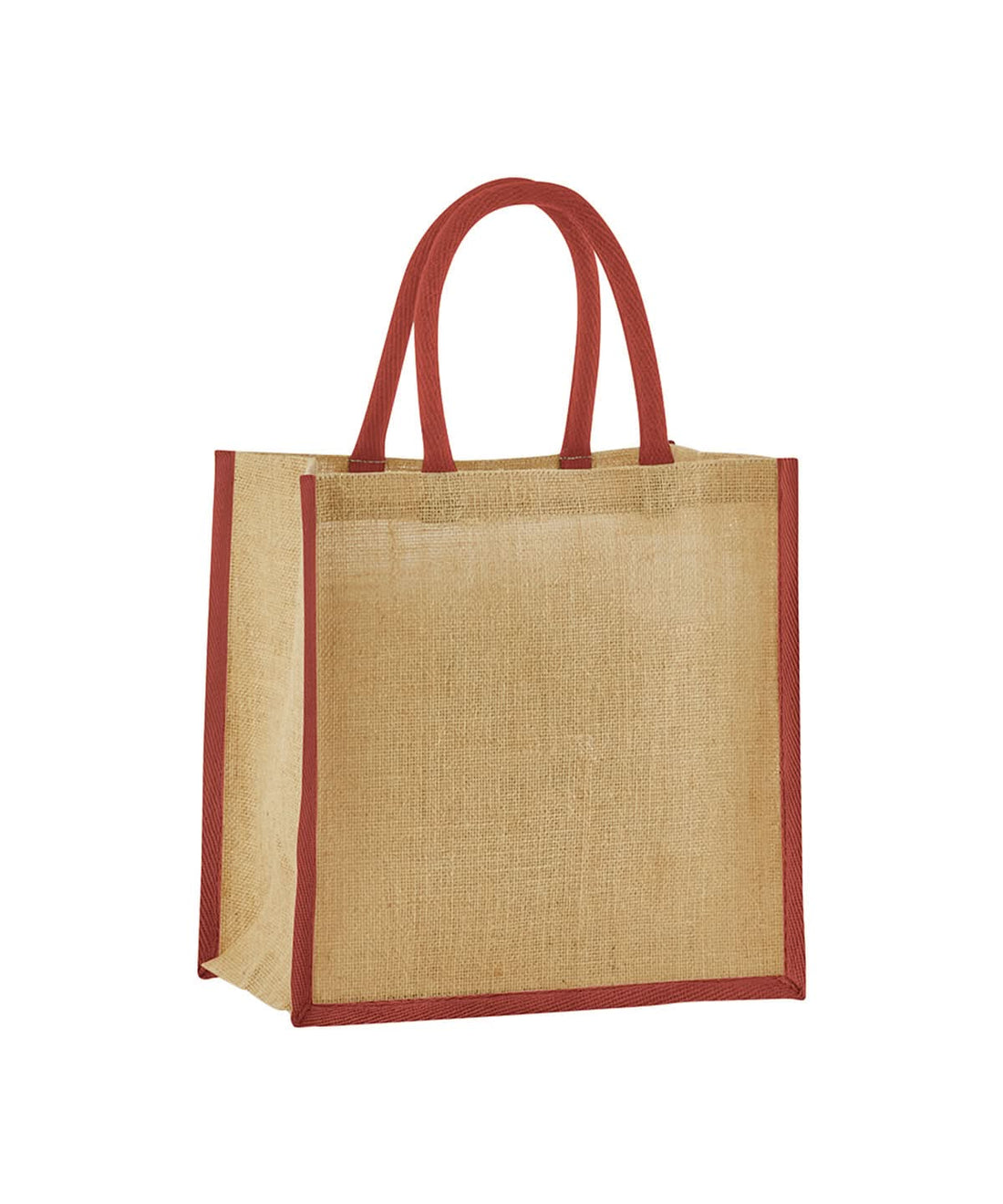 Westford Mill Natural Starched Jute Mini Gift Bag WM477 - - Customisable Bags