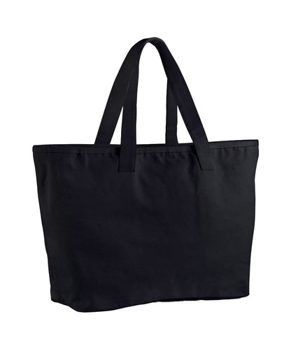 Westford Mill Oversized Heavy Duty Canvas Tote Bag WM606 - Black One size - Customisable Bags