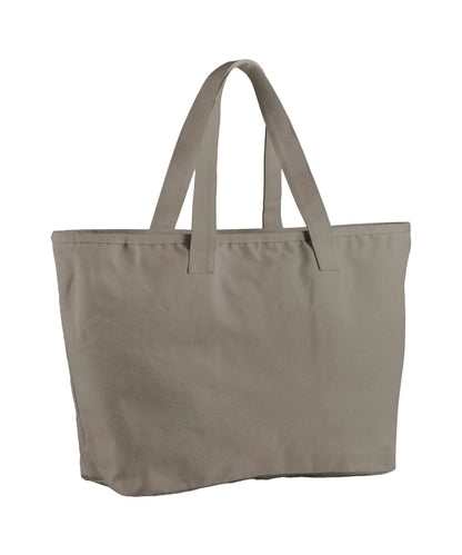 Westford Mill Oversized Heavy Duty Canvas Tote Bag WM606 - Mushroom One size - Customisable Bags