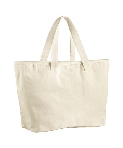 Westford Mill Oversized Heavy Duty Canvas Tote Bag WM606 - Natural One size - Customisable Bags