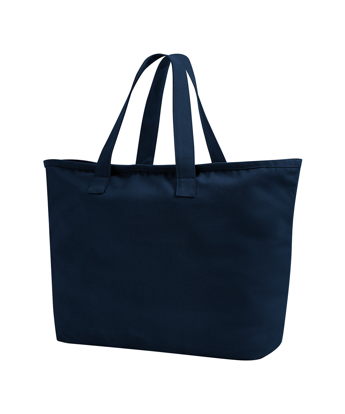 Oversized Canvas Tote Bag - W606 - Navy O S - Customisable Bags
