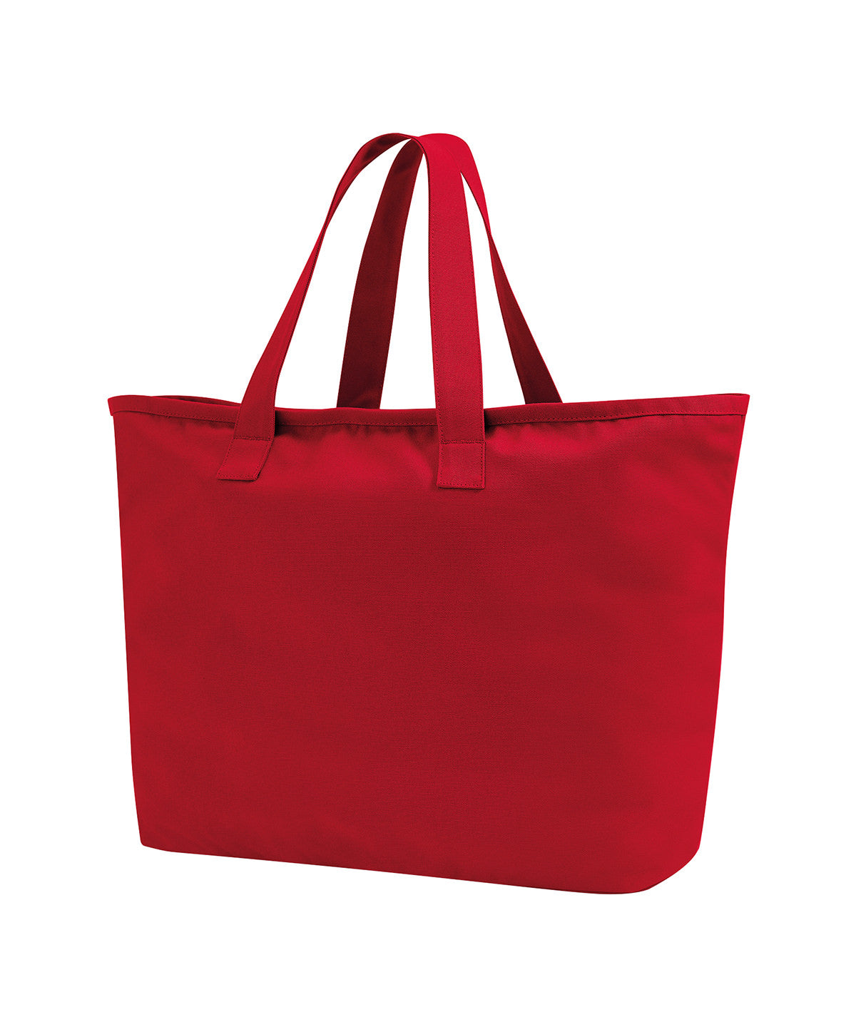 Oversized Canvas Tote Bag - W606 - Scarlet Red O S - Customisable Bags