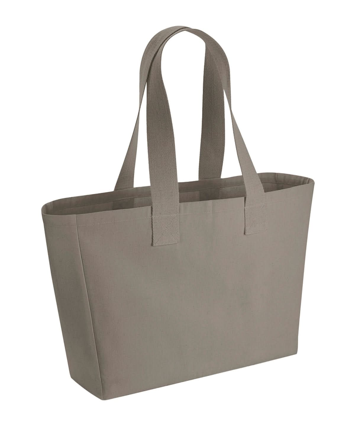 Westford Mill Everyday Canvas Tote WM610 - Mushroom One size - Customisable Bags