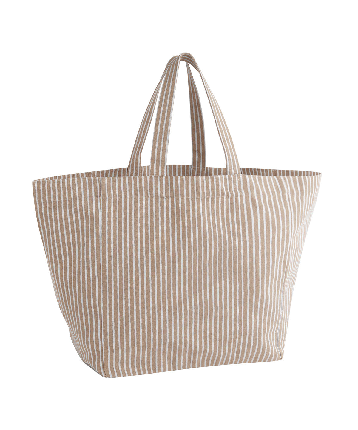 Oversized beach bag - WM677 - Biscuit Stripe One size - Customisable Bags