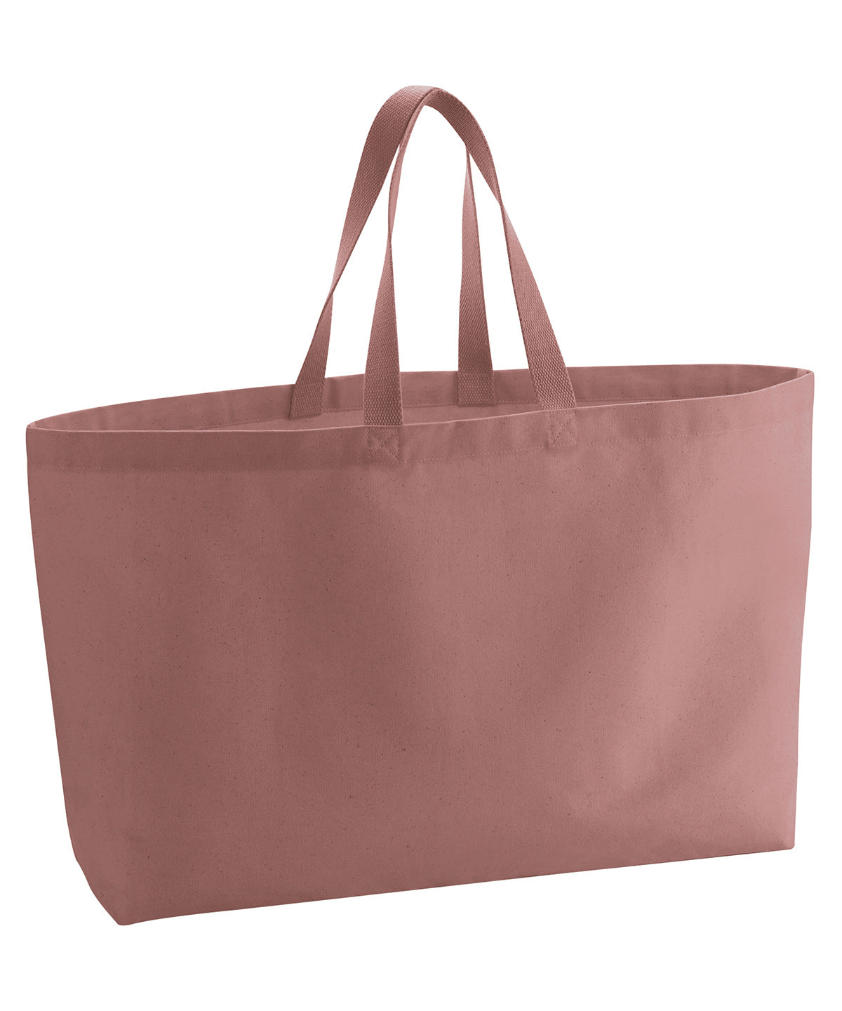 Oversized Canvas Tote Bag - W696 - Rose Pink O S - Customisable Bags