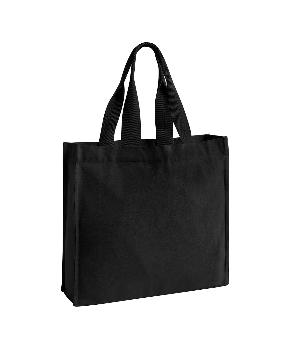 Chevron handle shopper - WM940 - Black One size - Customisable Bags